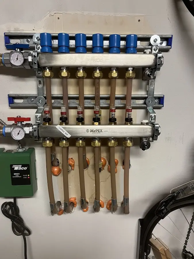 Plumber performing Gas Line Installation at a residential property in Ridgecrest